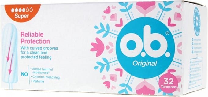 O.B. Original Super Tampons voor Zware Menstruatie - 32 stuks