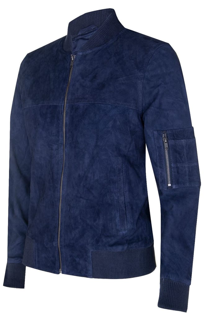 Suède truckershirt denim leren jack