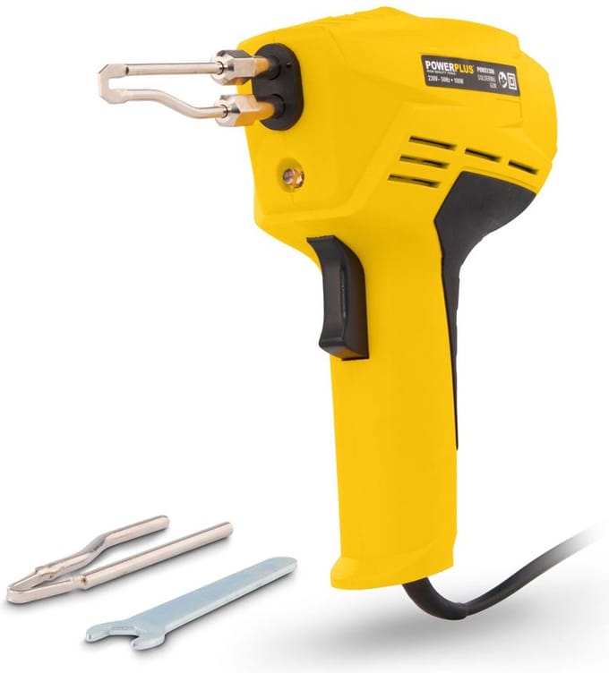 Powerplus POWX1386 Soldeerpistool - 100W - Extra soldeerstift