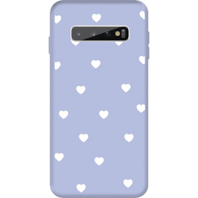 Mocaa  Samsung Galaxy S10 Plus Hearts Case Blauw