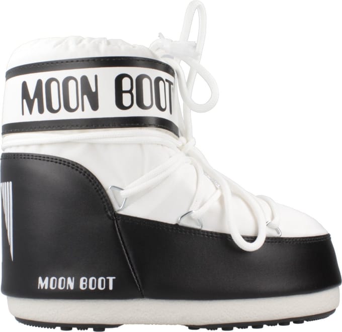 MOON BOOT ICON LOW WHITE NYLON BOOTS-33-35