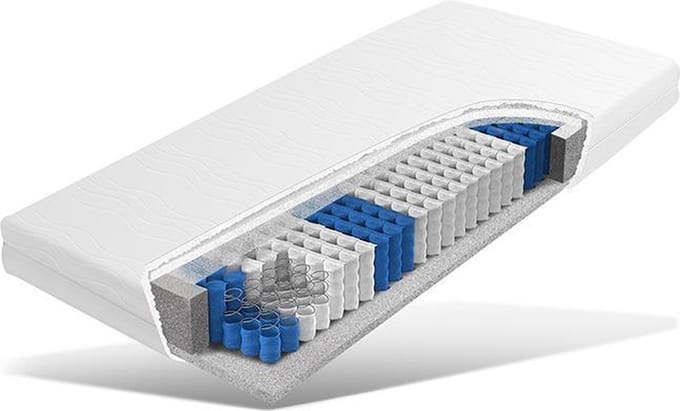 70x200 Luxe Pocketveer matras koudschuim Hybride 20 cm