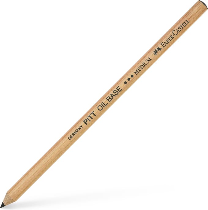 Faber-Castell pastelpotlood - Pitt Oil Base - zwart - medium - FC-112603