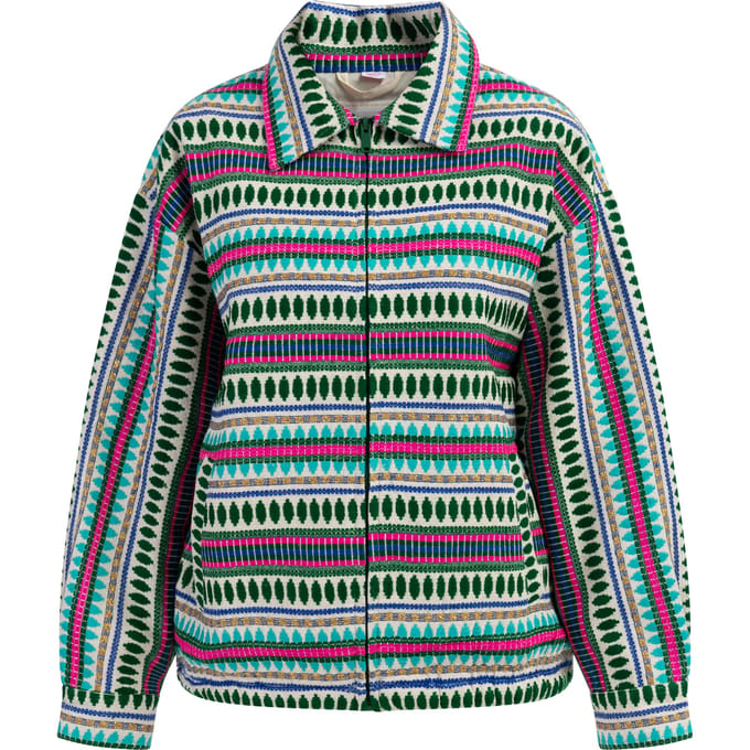 IZIA Oversized blouson Dames Veelkleurig turkoois