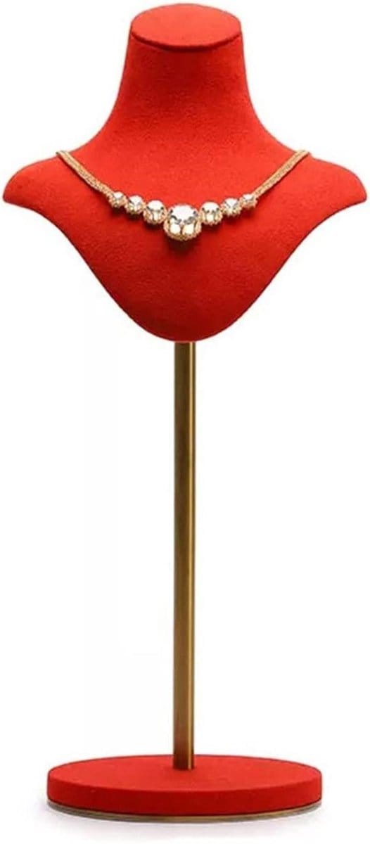 Sieraden Display - Hanger Standaard - Sieraden Tonen - Verstelbare Hoogte - 1 Gram - Rood