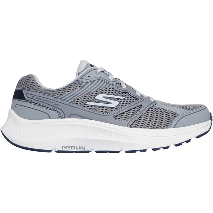 Skechers Go Run Consistent 2.0 Mapleton Leer Heren Grijze Sneakers
