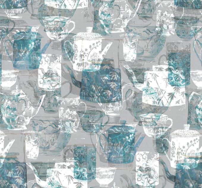Fotobehang - Tableware 300x280cm - Vliesbehang