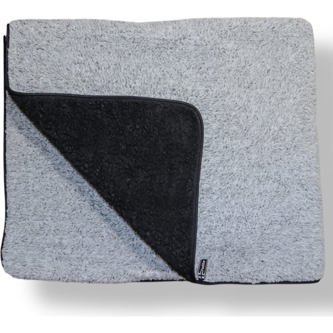 Vetbed® Sherpa fleece deken, grijs 124x73cm hond