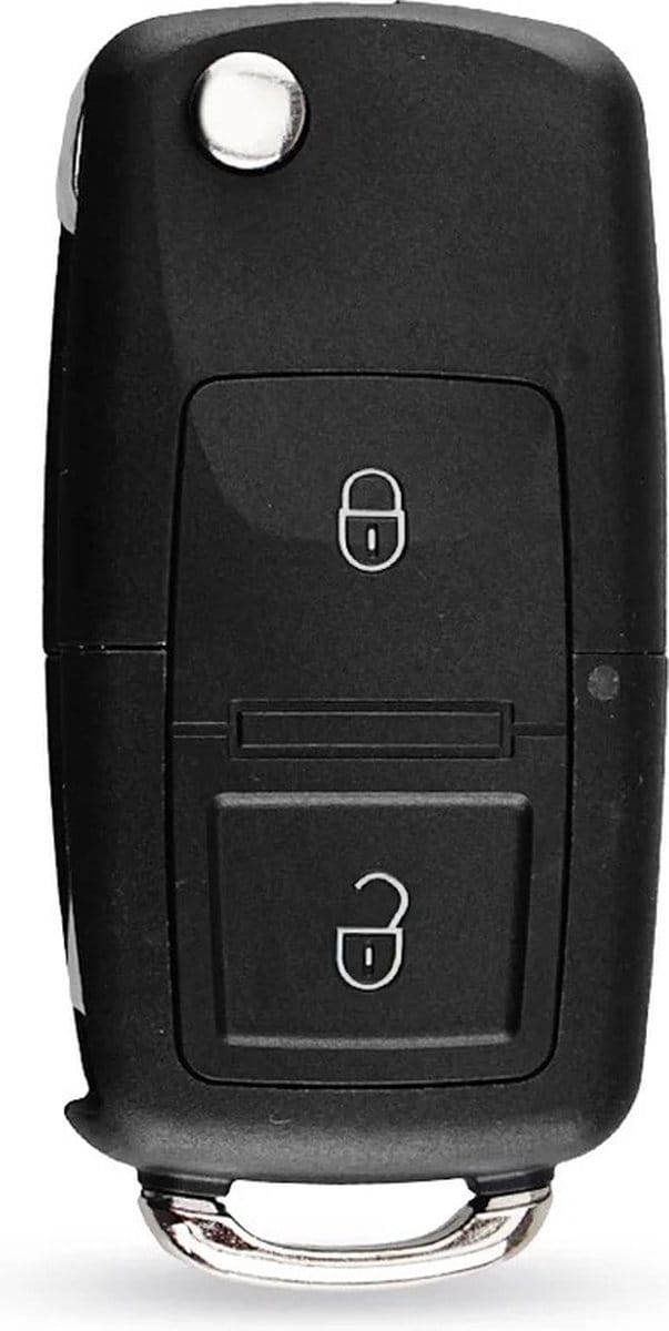 XEOD Autosleutelbehuizing - sleutelbehuizing auto - sleutel - Autosleutel / 2-Knops geschikt voor Volkswagen