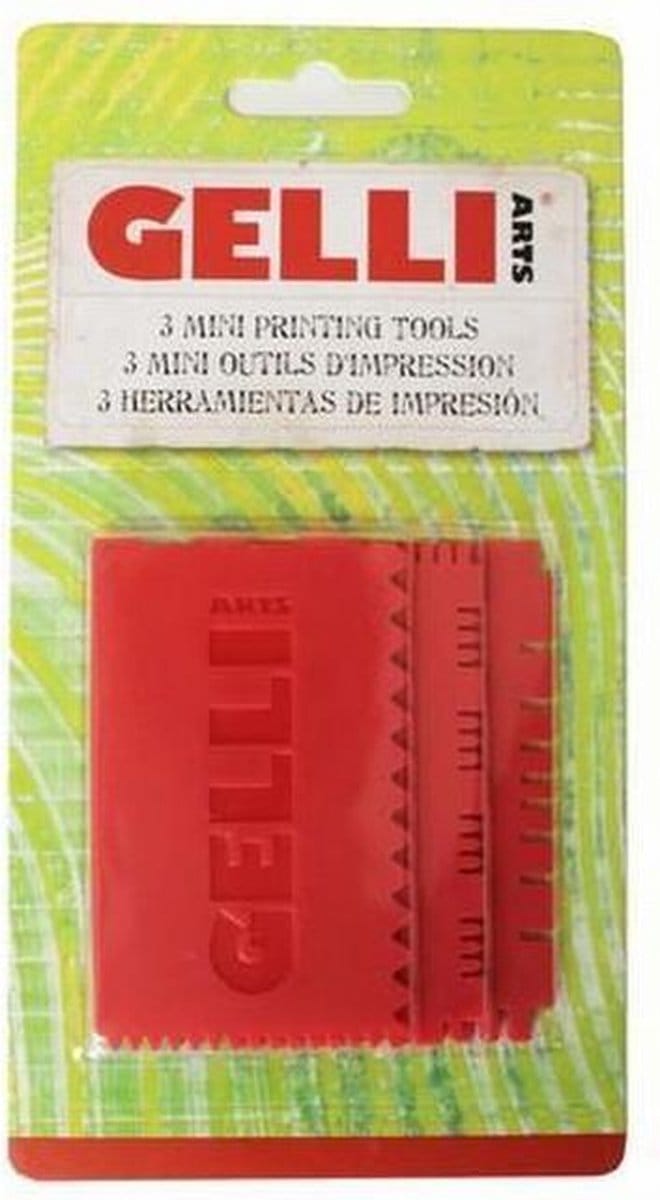 Gelli Arts - Mini Printing Tool Set voor monoprints