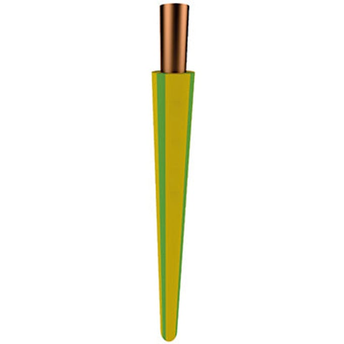 TKF H07Z1-U B2ca 6mm² Groen Geel Installatiedraad - 181611 [10 Meters]