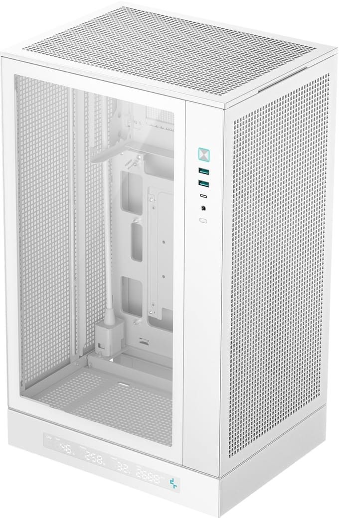 DeepCool CH270 WH - Mini Tower Behuizing - Micro-ATX & Mini-ITX - USB-C Gen2 - Modern Design - Wit