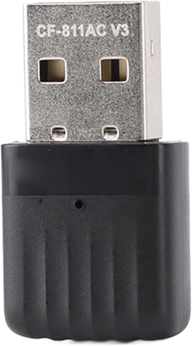 USB WiFi Adapter - Draadloze Netwerkkaart - Internet Verbinding - Dual Band 650Mbps - Compact Design - Zwart