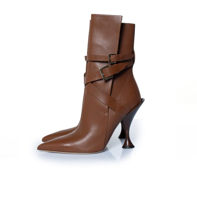 Burberry Hadfield-laarzen met voetstuk in bruin