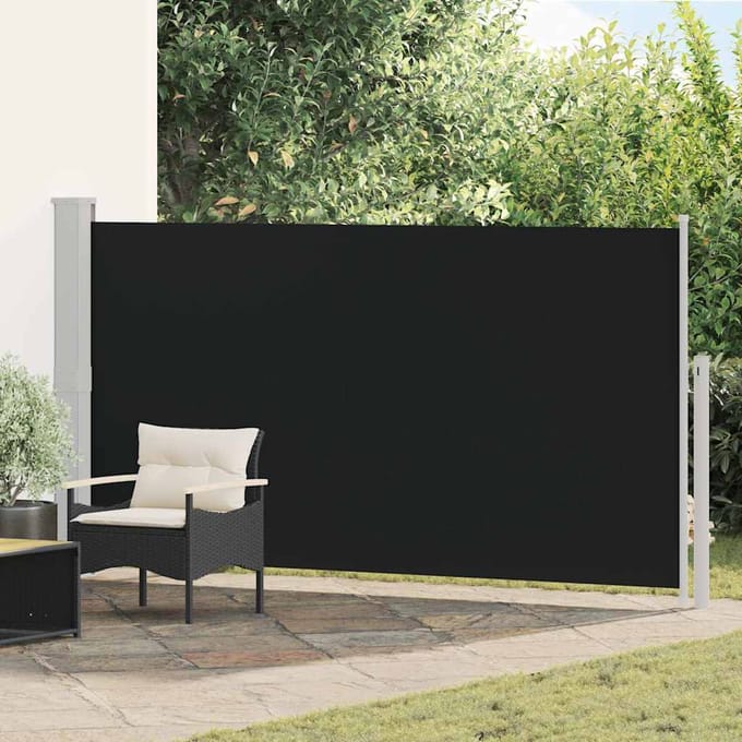 vidaXL - Tuinscherm - uittrekbaar - 170x300 - cm - zwart