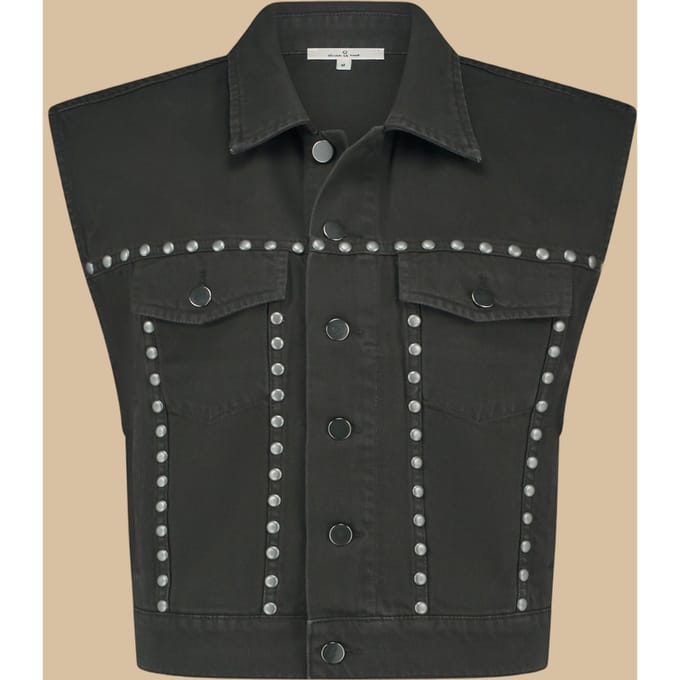 Circle of Trust Lucy Gilet Washed Nero Maat: M | Gilets Outlet | Dames | Zwart