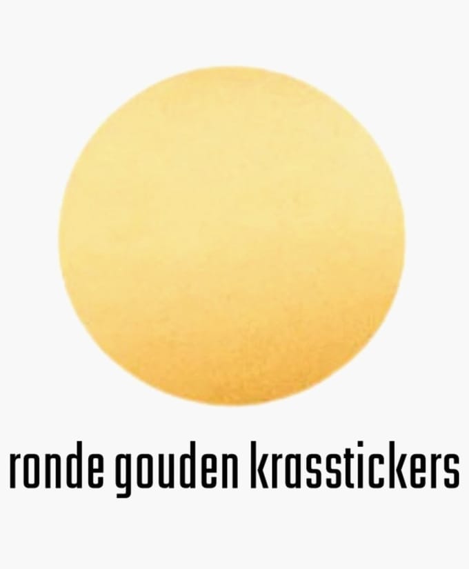 30 krasstickers GOUD