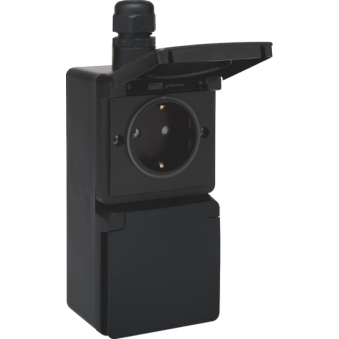 Niko New Hydro Wandcontactdoos (WCD-schakelmateriaal) - 761-37842 - E2SPJ