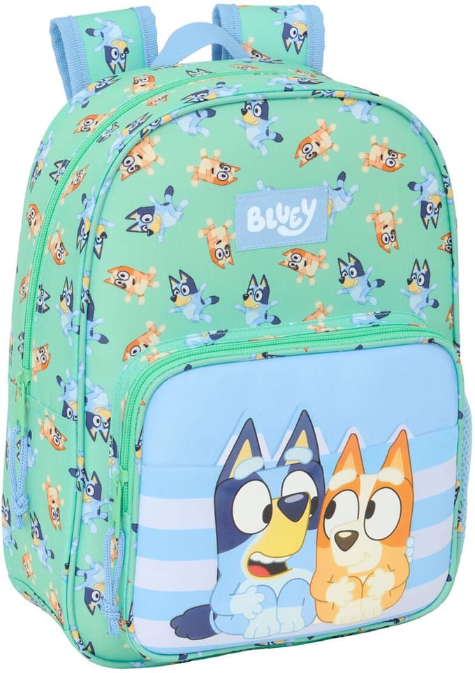 Schoolrugzak Bluey Sisters Groen 26 x 34 x 11 cm