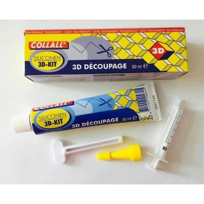 Colle Silicone Pour Technique 3D 80ml + Accessoires natuurlijk