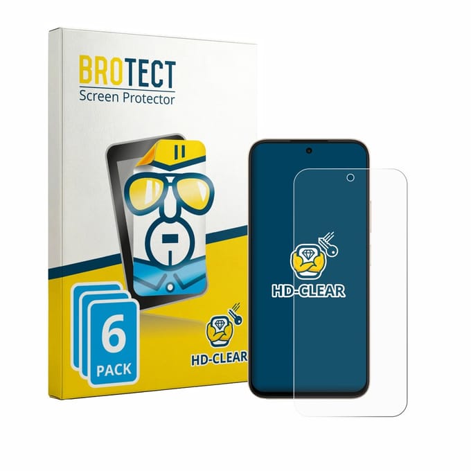 BROTECT - Screenprotector voor Oppo A6t Pro - Folie Beschermfolie transparant 6 Stuks