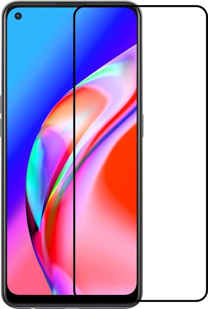Screenprotector - Geschikt voor OPPO A94 - Full Cover - Gehard Glas - Beschermglas - Tempered Glass - Screen Protector