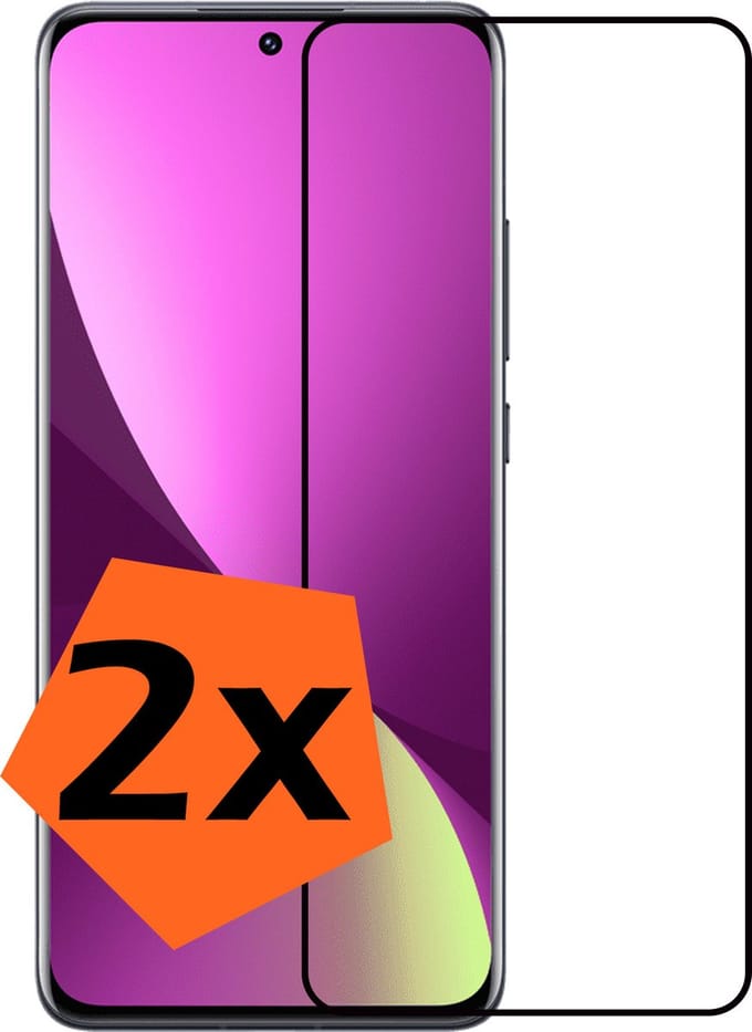 Screenprotector - 2 Stuks - Geschikt voor Xiaomi 12X - Full Cover - Gehard Glas - Beschermglas - Tempered Glass - Screen Protector
