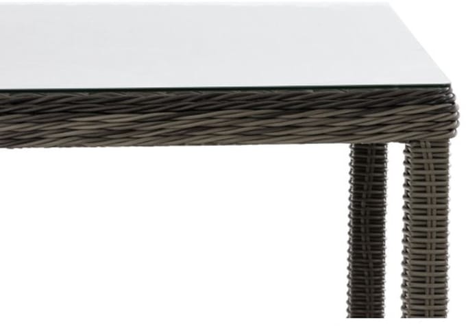 CLP Alia Tuintafel - 5mm Poly rotan grijs gevlekt