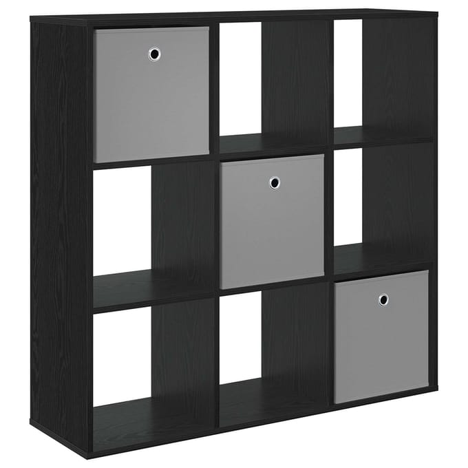 vidaXL - Dressoir - Zwart - Eiken - 102 - x - 31 - x - 99,5 - cm