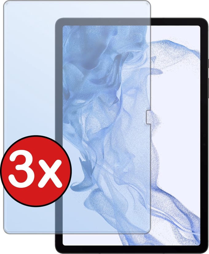 Screenprotector - 3 Stuks - Geschikt voor Samsung Galaxy Tab S9 Plus - Extra Sterk - Beschermglas - Gehard Glas - Tempered Glass - Screen Protector