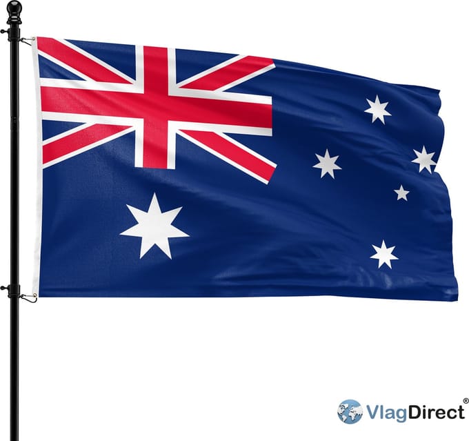 VlagDirect - Australische vlag - Australië vlag - 90 x 150 cm.