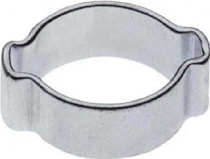 Slangklem - 2 oren 10 mm, roestvrij staal