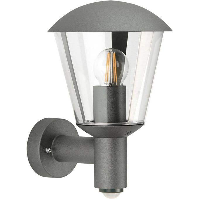 Albert Leuchten Buitenwandlamp Jorrit, bewegingsmelder, antraciet
