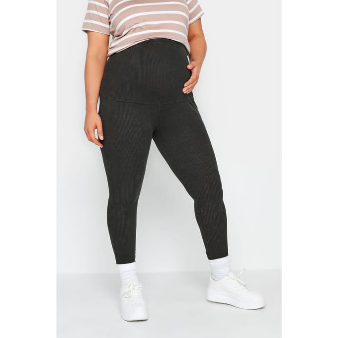 Bump It Up Maternity Legging In Zwarte Acid Wash Size 48