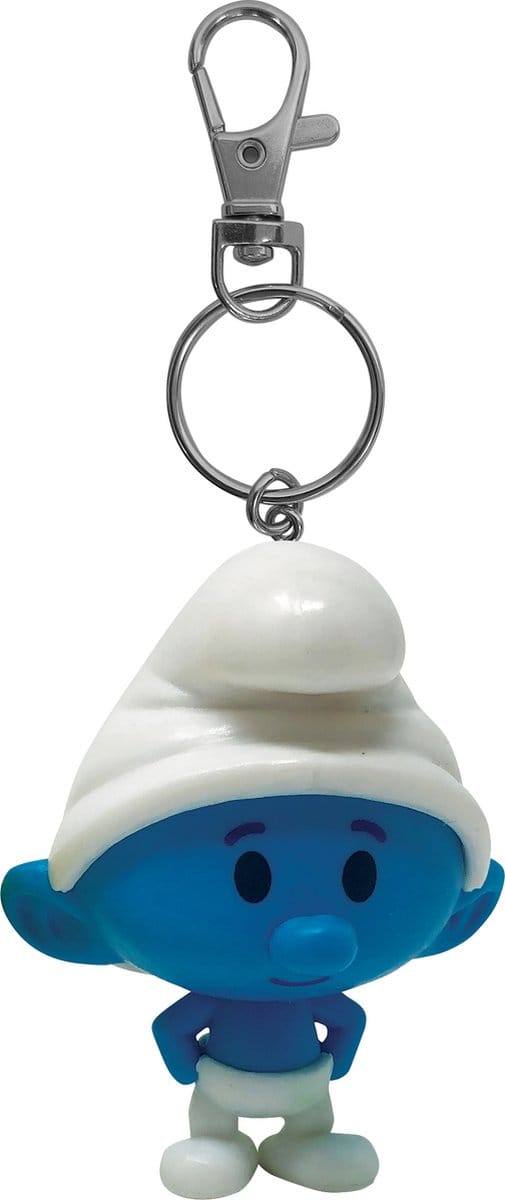 De smurfen - sleutelhanger - 6 cm - kunststof - plastoy