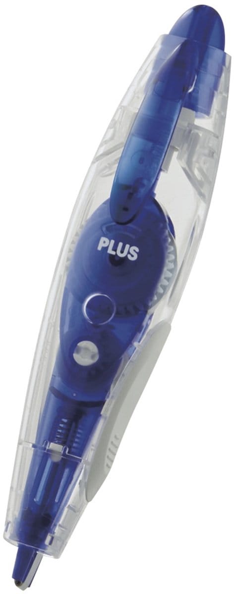 PLUS JAPAN correctieroller 5 mm x 6 m, blauw