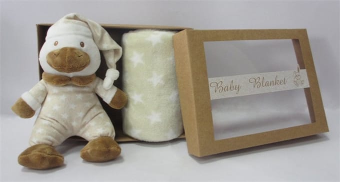 Unique Living | Plush Duck in the box sand
