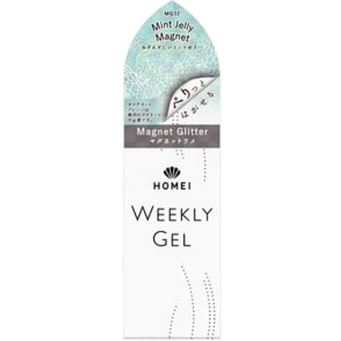 Homei - Weekly Gel Nail Polish Magnet Glitter MG32 Mint Jelly Magnet 10ml