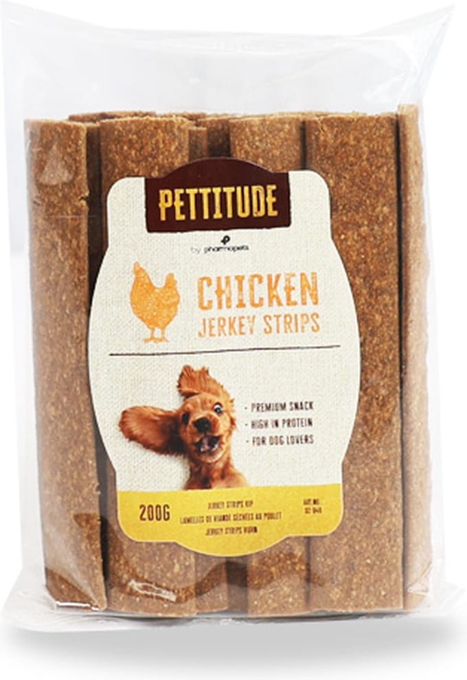 Pettitude Jerkey Strips Kip 200g
