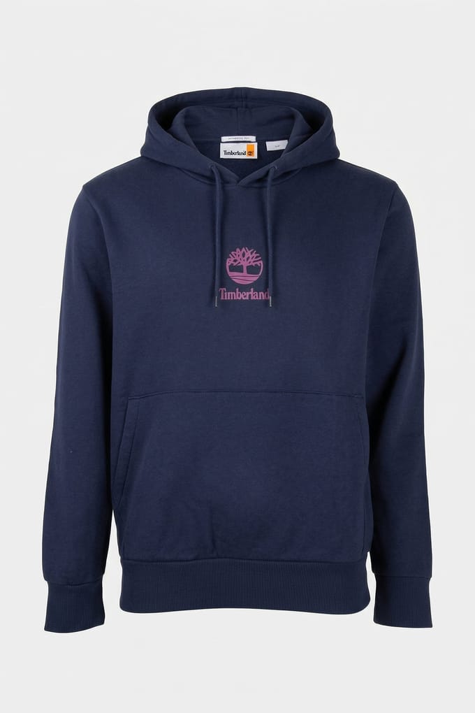 Timberland Print Stack Logo (bb) Hoodie Peacoat Taglia: M | Felpe con cappuccio Outlet | Uomo