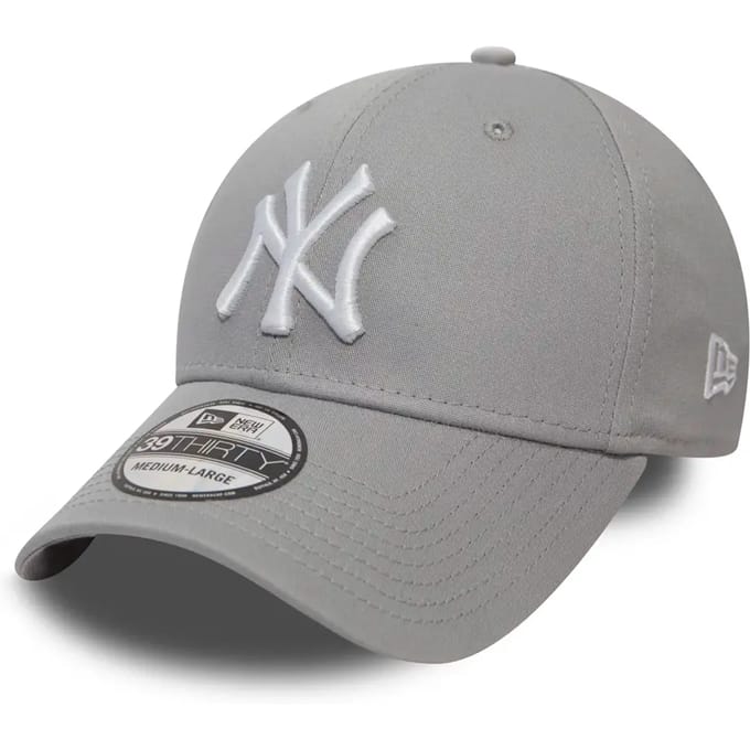 New Era 39THIRTY LEAGUE BASIC New York Yankees Cap - Grey - M/L