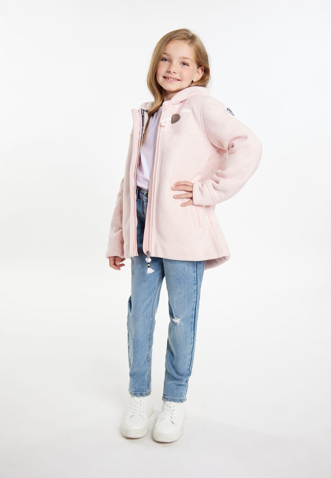 Schmuddelwedda Mantel + Tagesrucksack - SET Meisjes Pastelroze melange