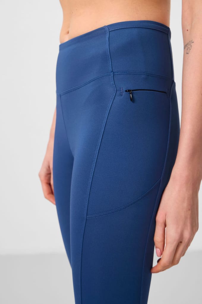 Hoog-Taille Skinny Leggings Met Zak