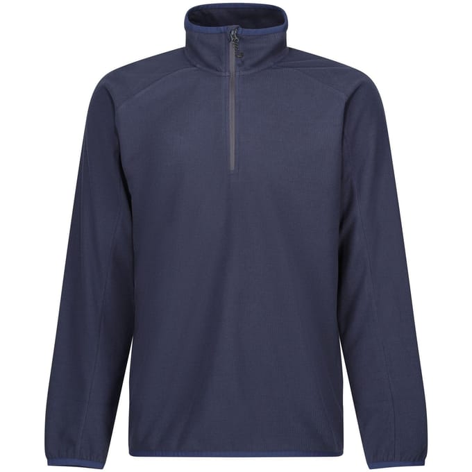 Regatta Heren Navigate Half Zip Fleece (Marine/Seal Grijs)