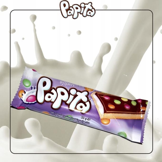 Solen Papita biscuit sablé avec garniture chocolat et lait 33g