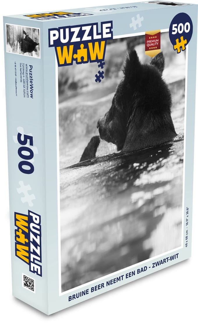 Puzzel Beer - IJs - Water - Legpuzzel - Puzzel 500 stukjes