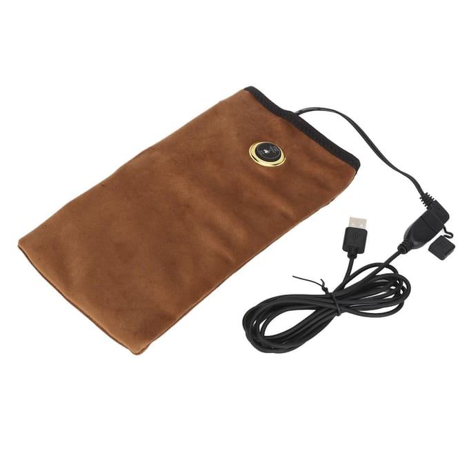 USB Verwarmde Handwarmer Warm Kompres Voorkom Bevriezing 3 Temperatuur Elektrische Handwarmer Zak black