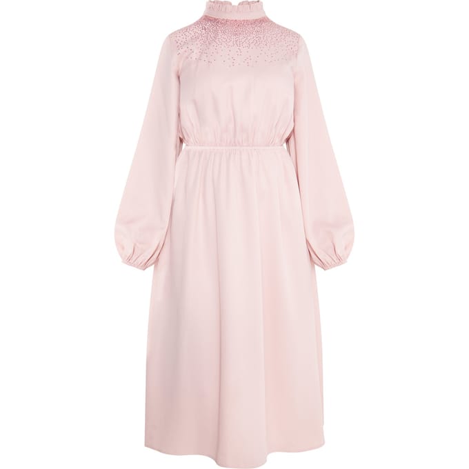 usha midi-jurk Dames roze champagne