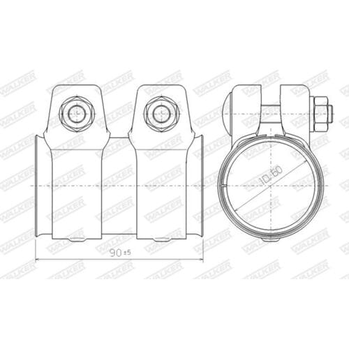 Walker Pijpverbinding, uitlaatsysteem 80718