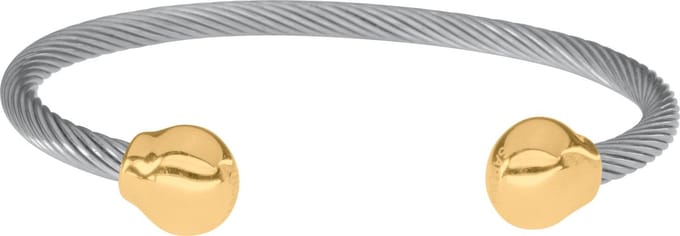 Magneet Armband Twist Gold Magnetic-XL